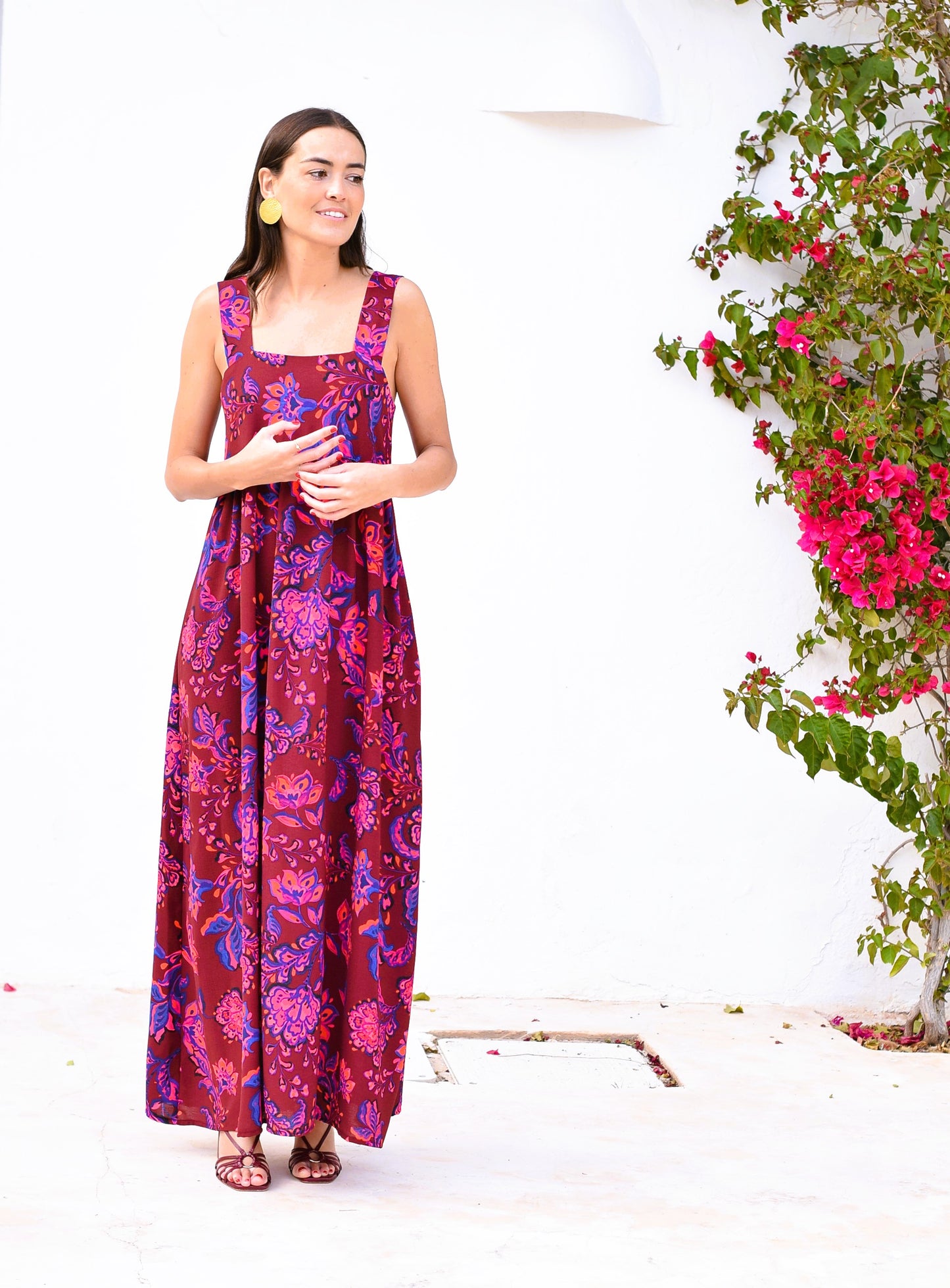 VESTIDO MATILDA - FLOR ROSA
