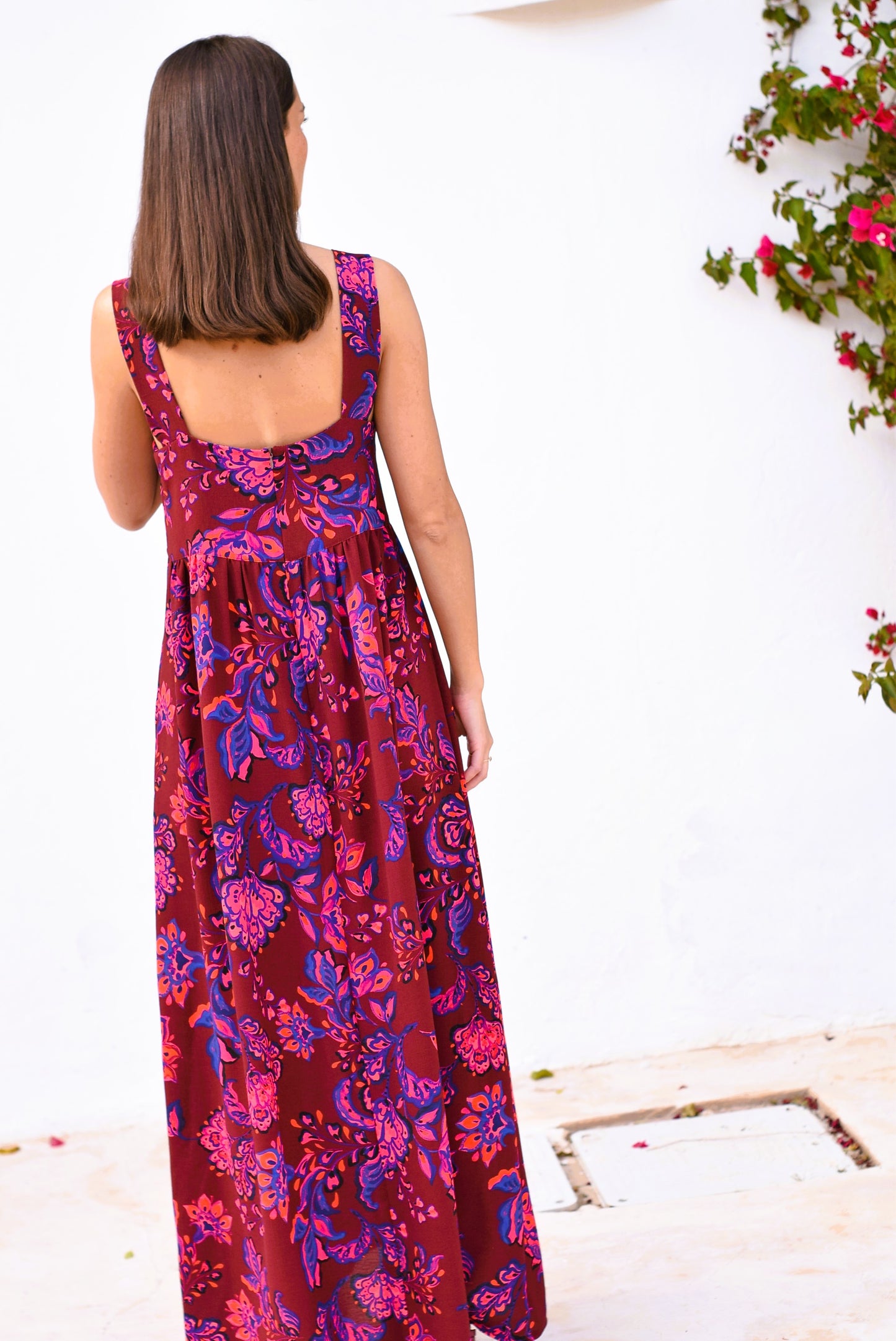 VESTIDO MATILDA - FLOR ROSA