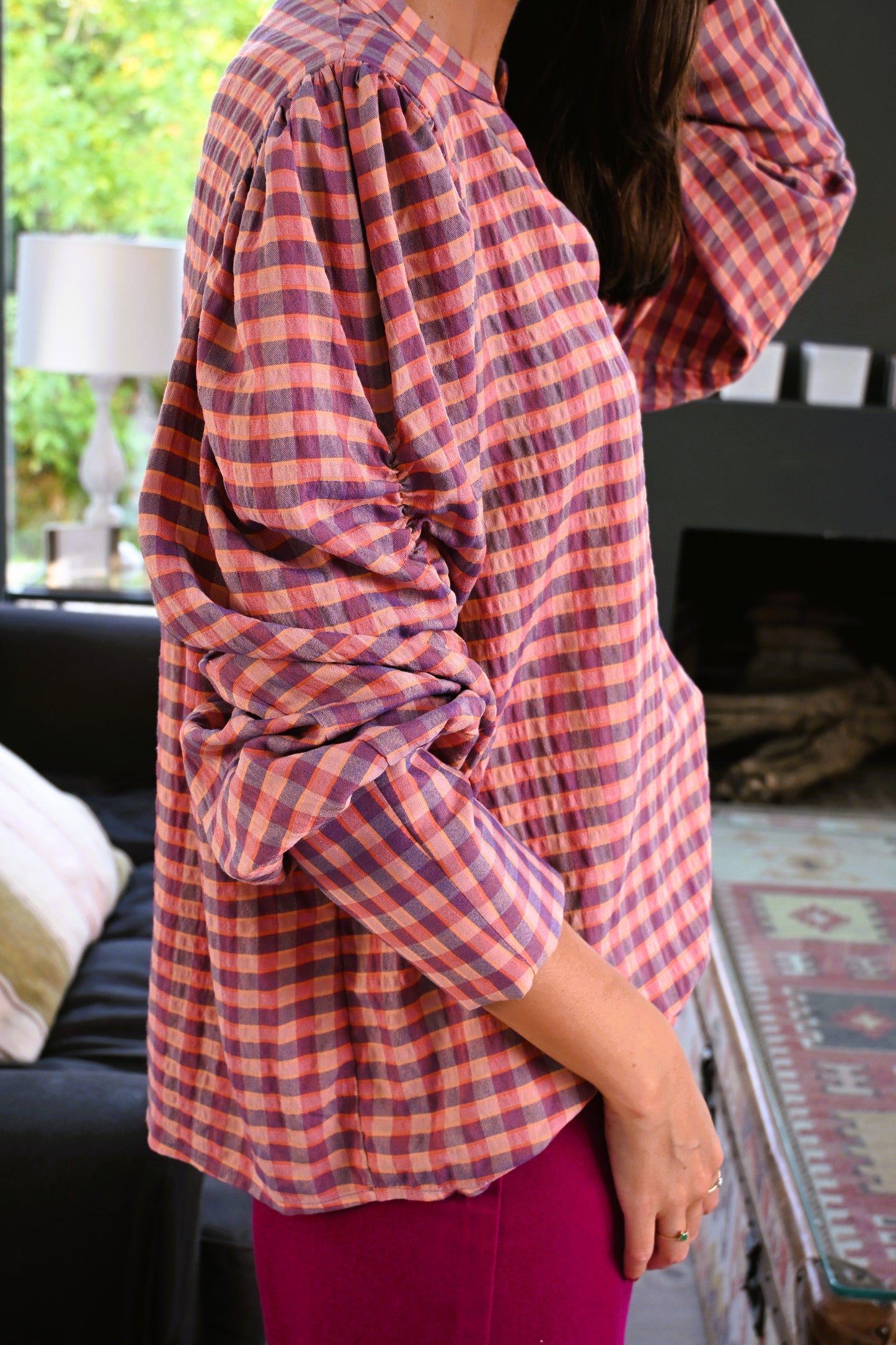 BLUSA CLAUDIA - CUADROS - PREORDER 7 SEPTIEMBRE