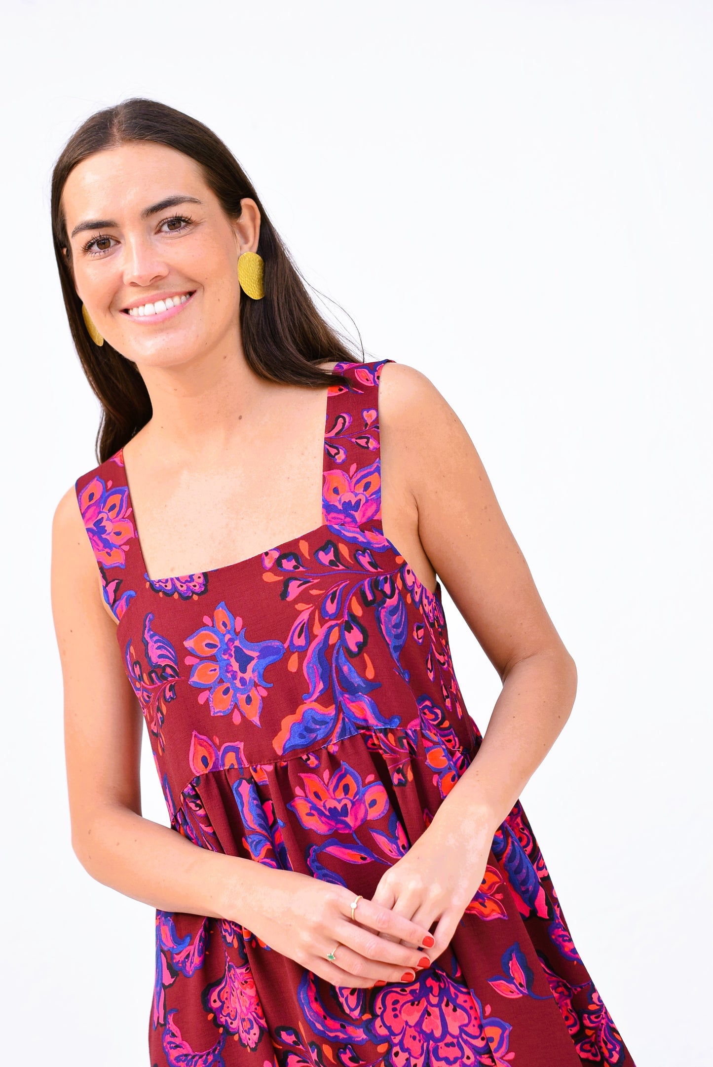 VESTIDO MATILDA - FLOR ROSA