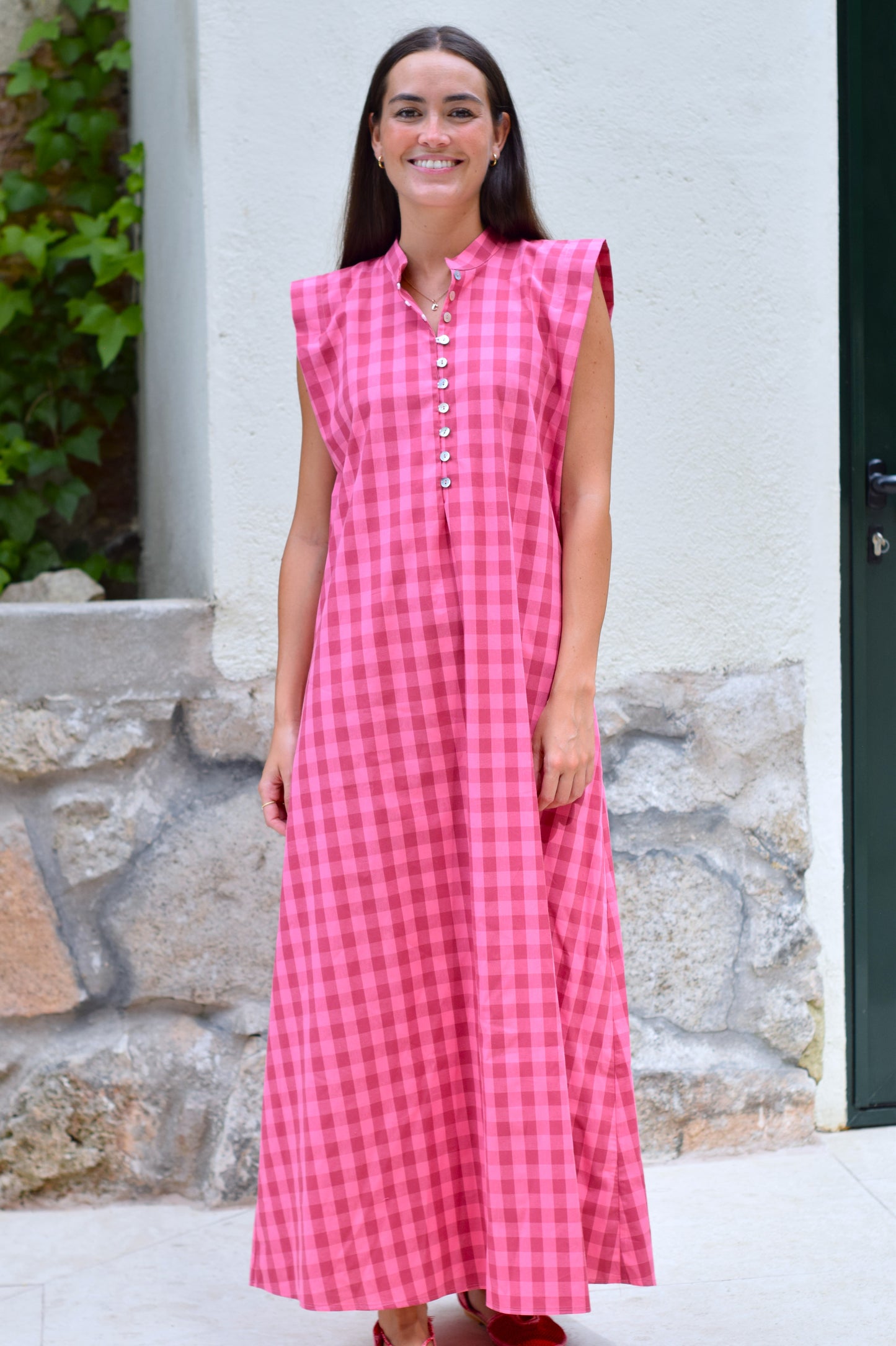 VESTIDO ISABELA - VICHY ROSA