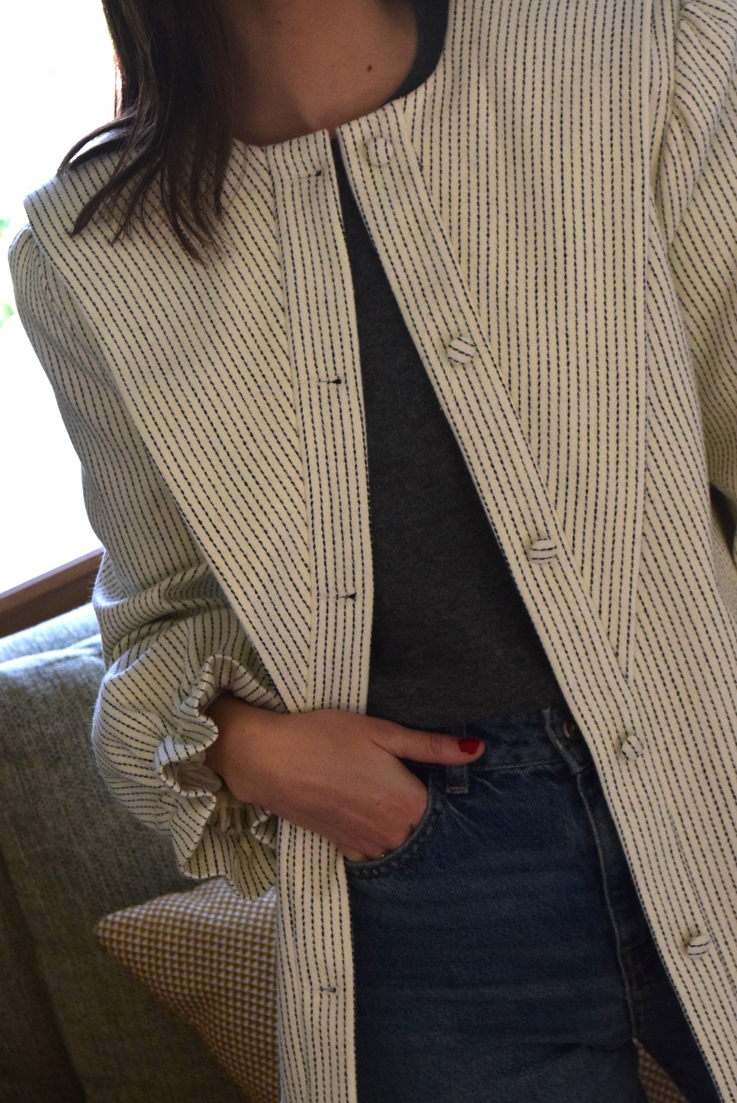 CHAQUETA ISABEL - CRUDA - PREORDER 9 DICIEMBRE