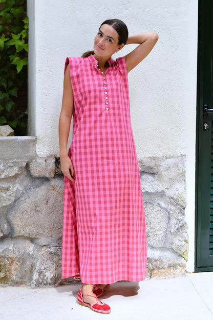 VESTIDO ISABELA - VICHY ROSA