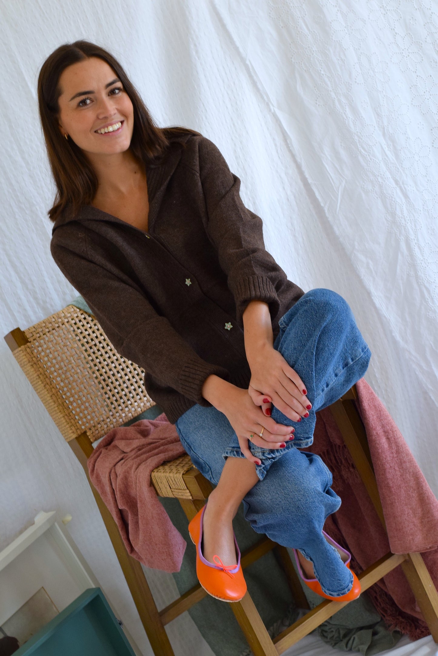 CHAQUETA MARINA - MARRÓN