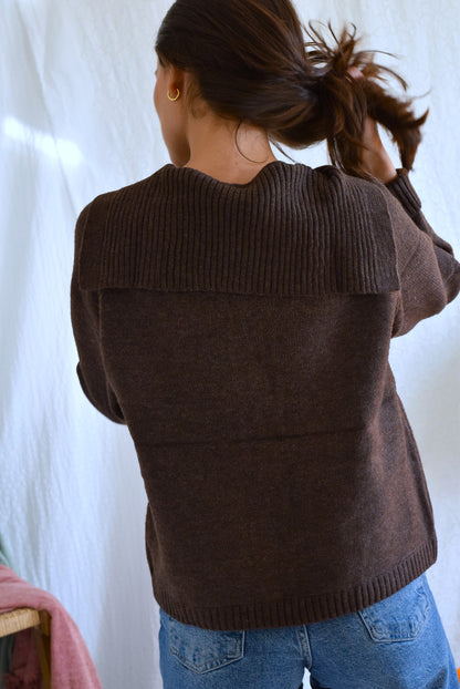 CHAQUETA MARINA - MARRÓN