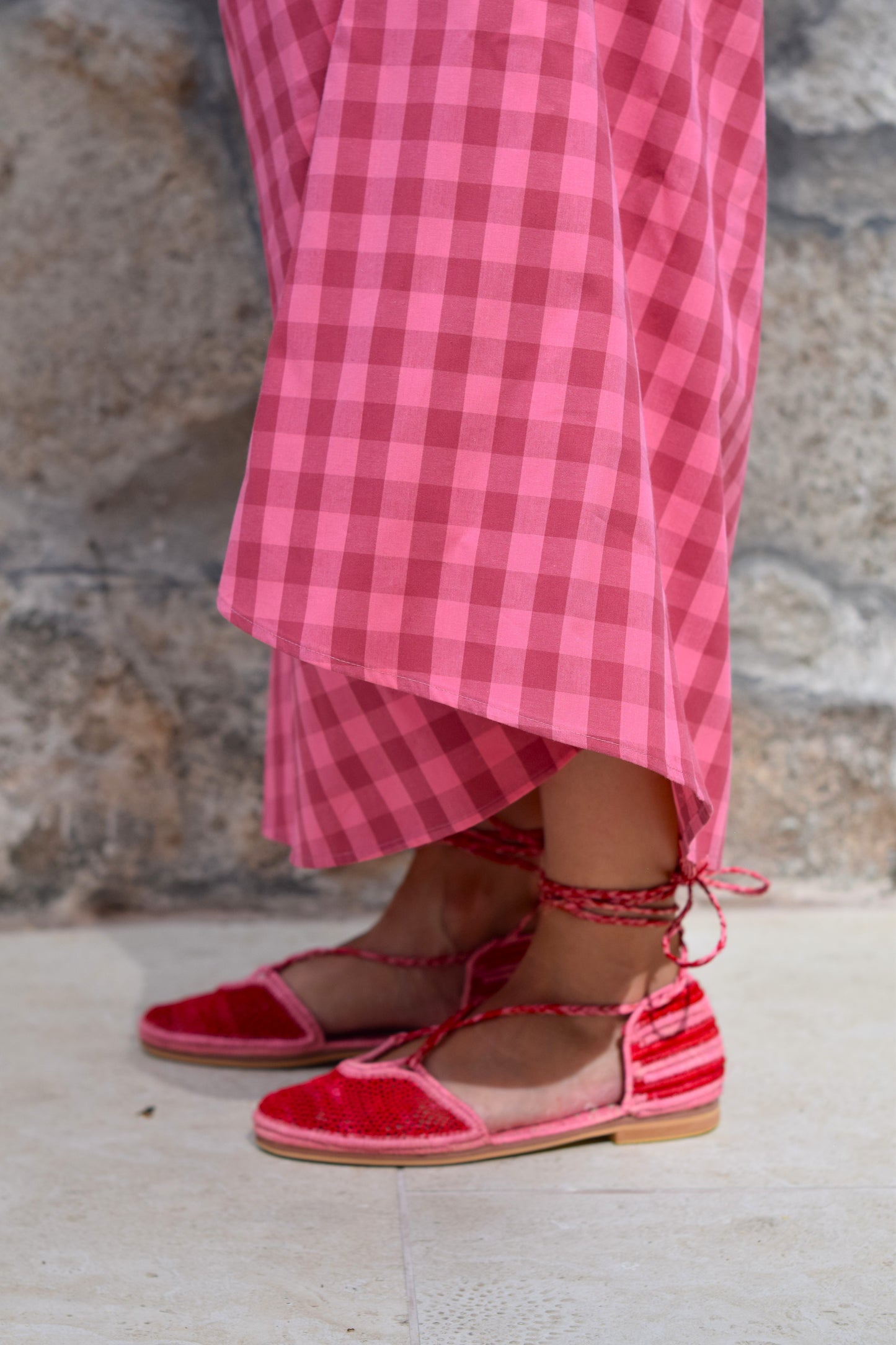 VESTIDO ISABELA - VICHY ROSA