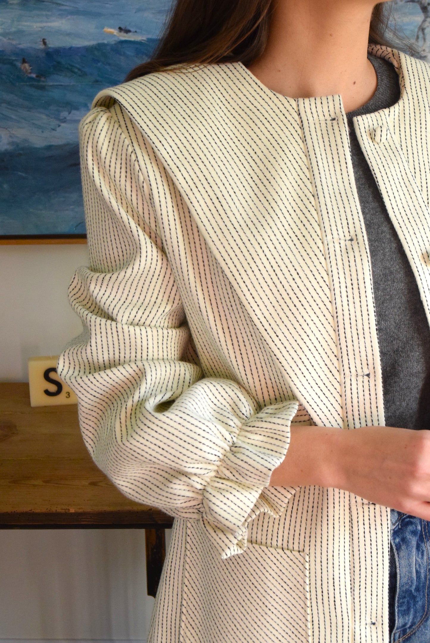 CHAQUETA ISABEL - CRUDA - PREORDER 9 DICIEMBRE