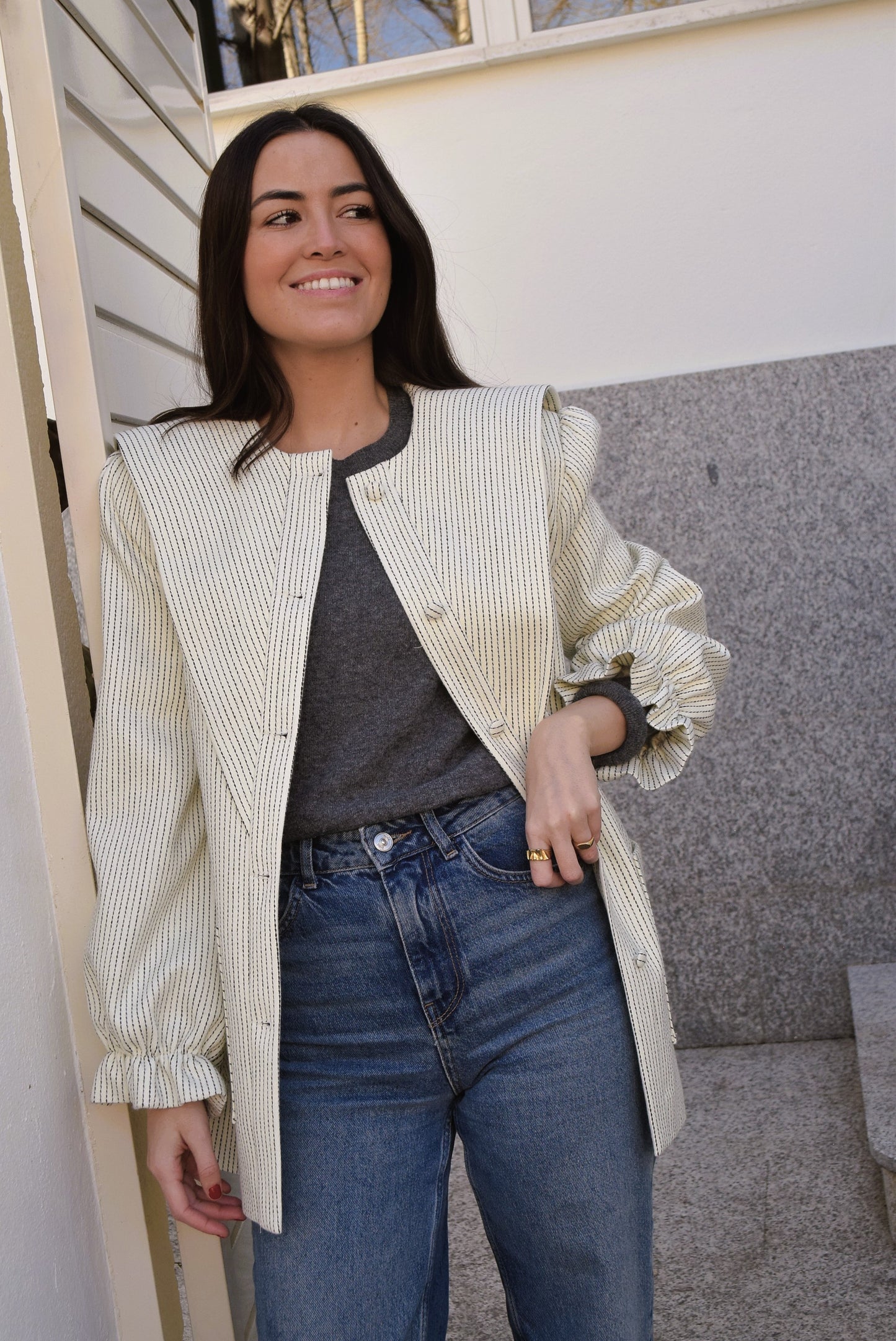 CHAQUETA ISABEL - CRUDA - PREORDER 9 DICIEMBRE