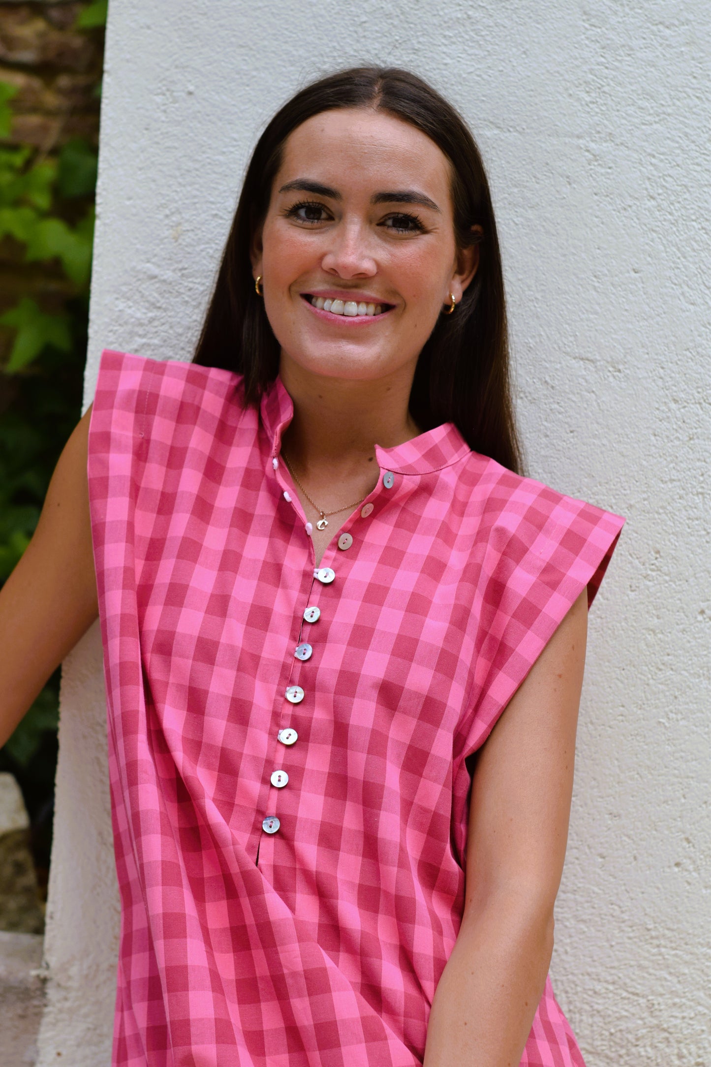 VESTIDO ISABELA - VICHY ROSA