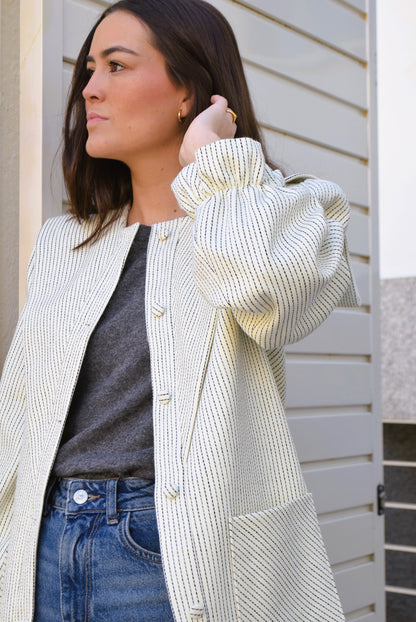 CHAQUETA ISABEL - CRUDA - PREORDER 9 DICIEMBRE