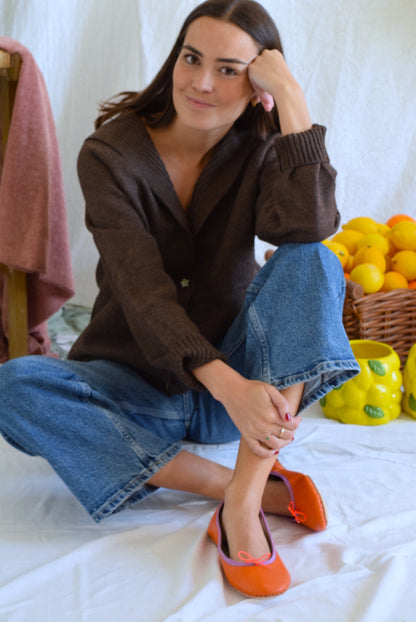 CHAQUETA MARINA - MARRÓN