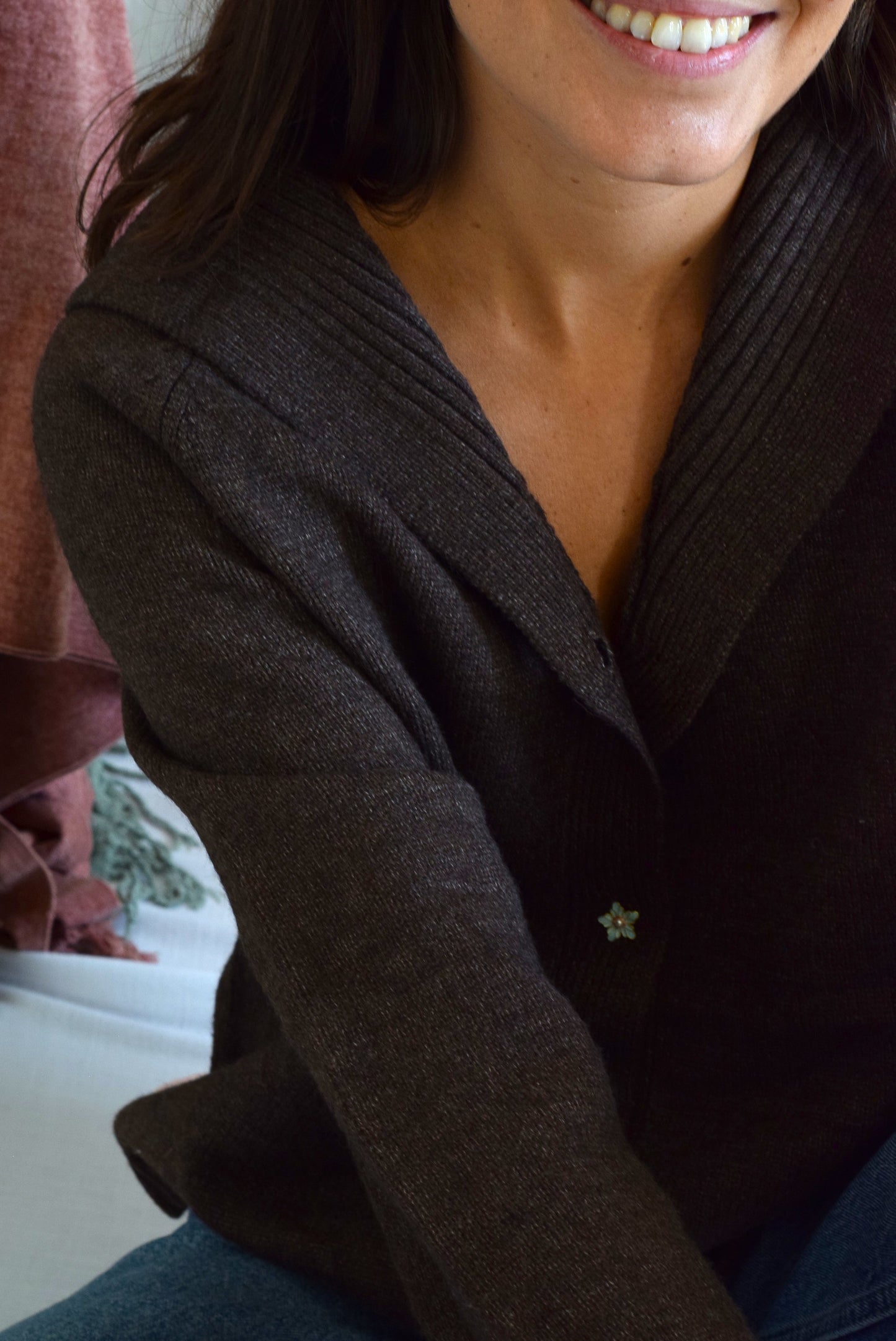 CHAQUETA MARINA - MARRÓN