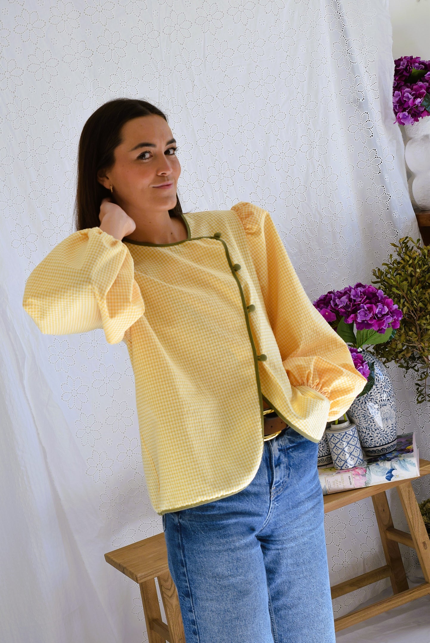 BLUSA FEDERICA - VICHY AMARILLO