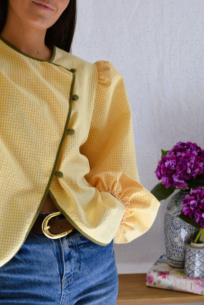 BLUSA FEDERICA - VICHY AMARILLO