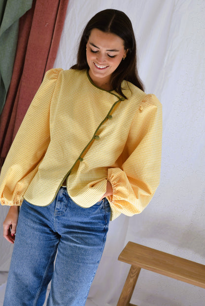 BLUSA FEDERICA - VICHY AMARILLO