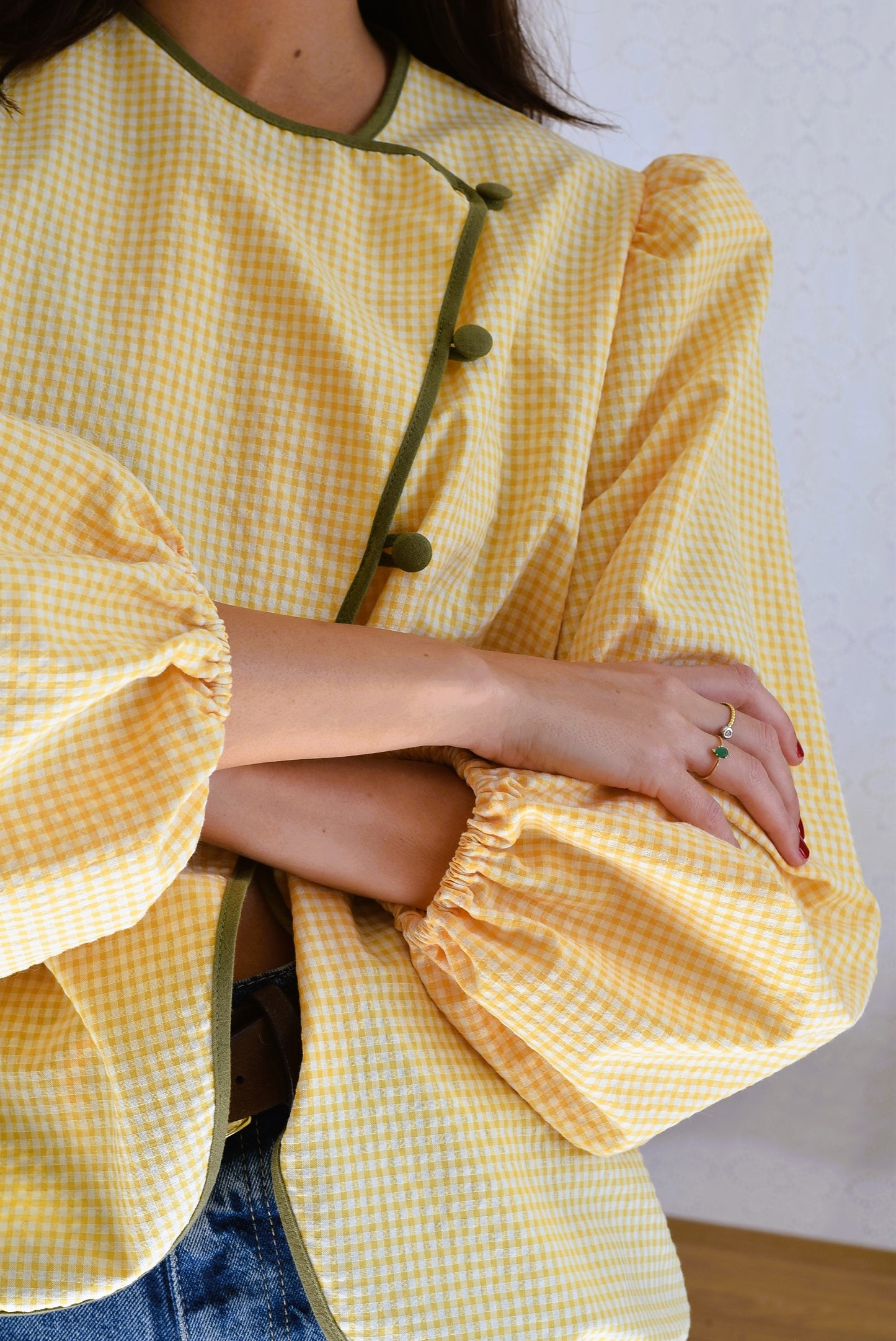 BLUSA FEDERICA - VICHY AMARILLO