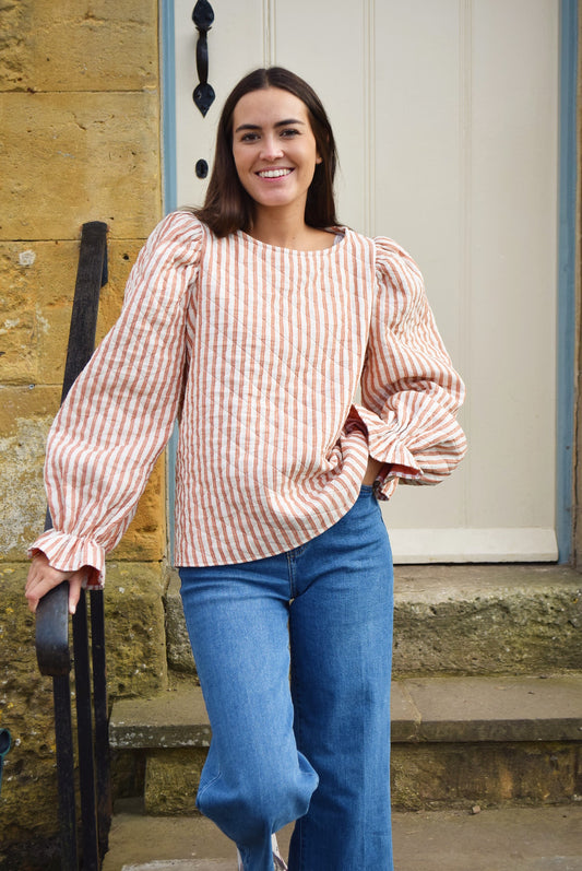 SUDADERA FEDERICA - RAYAS NARANJAS - PREORDER 9 DICIEMBRE