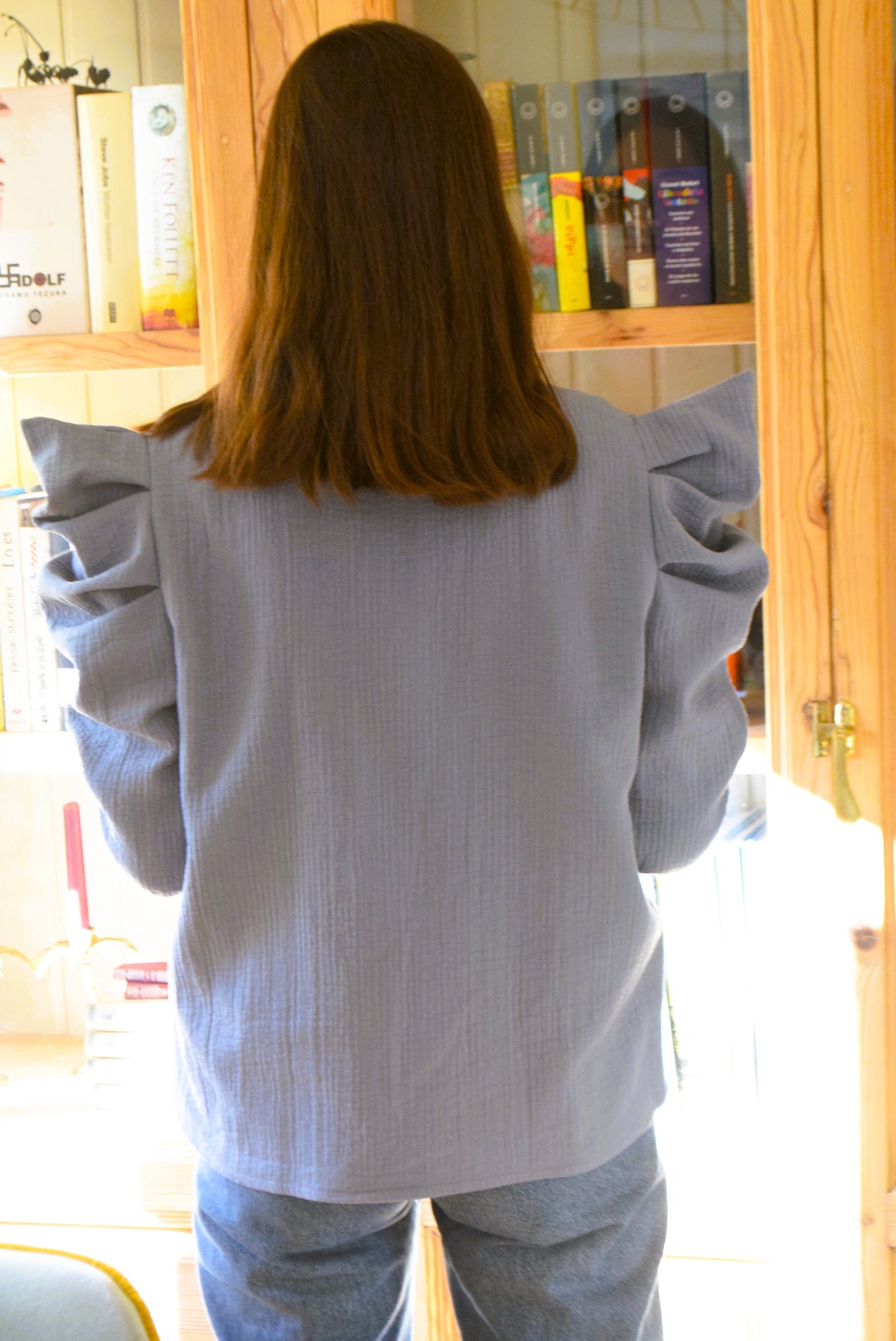 BEGOÑA BLOUSE - BLACK VICHY -