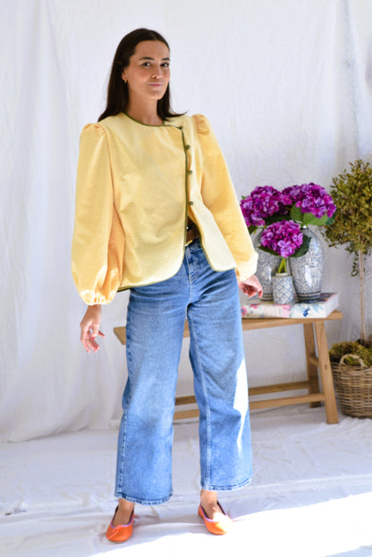BLUSA FEDERICA - VICHY AMARILLO