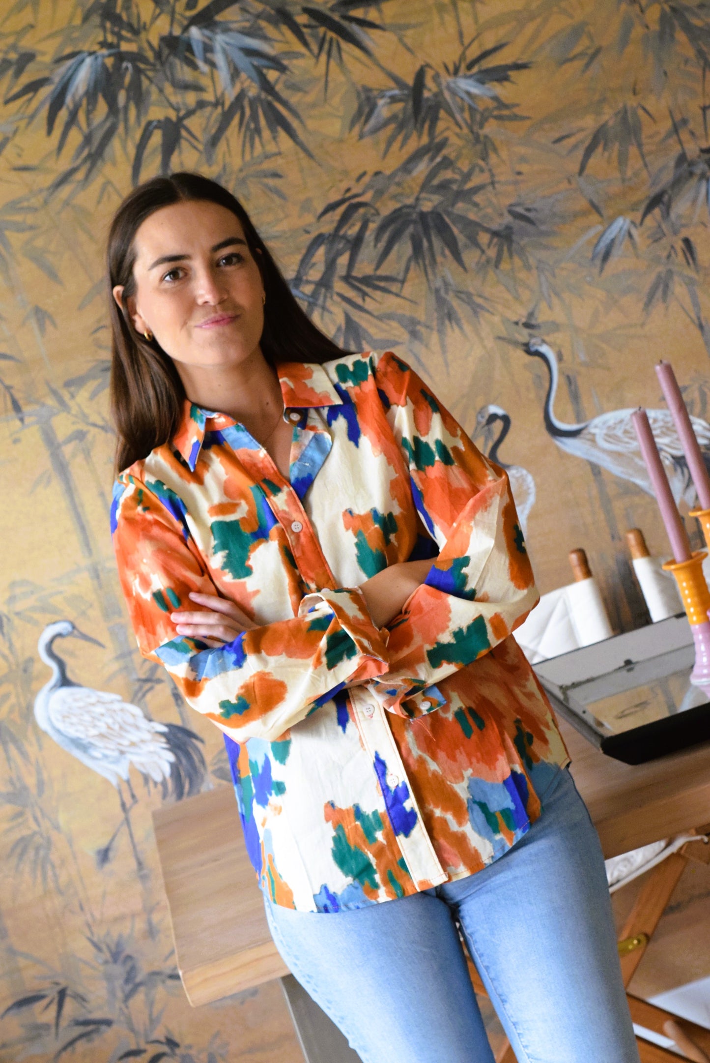 CAMISA NAPOLES - FLOR GRANDE