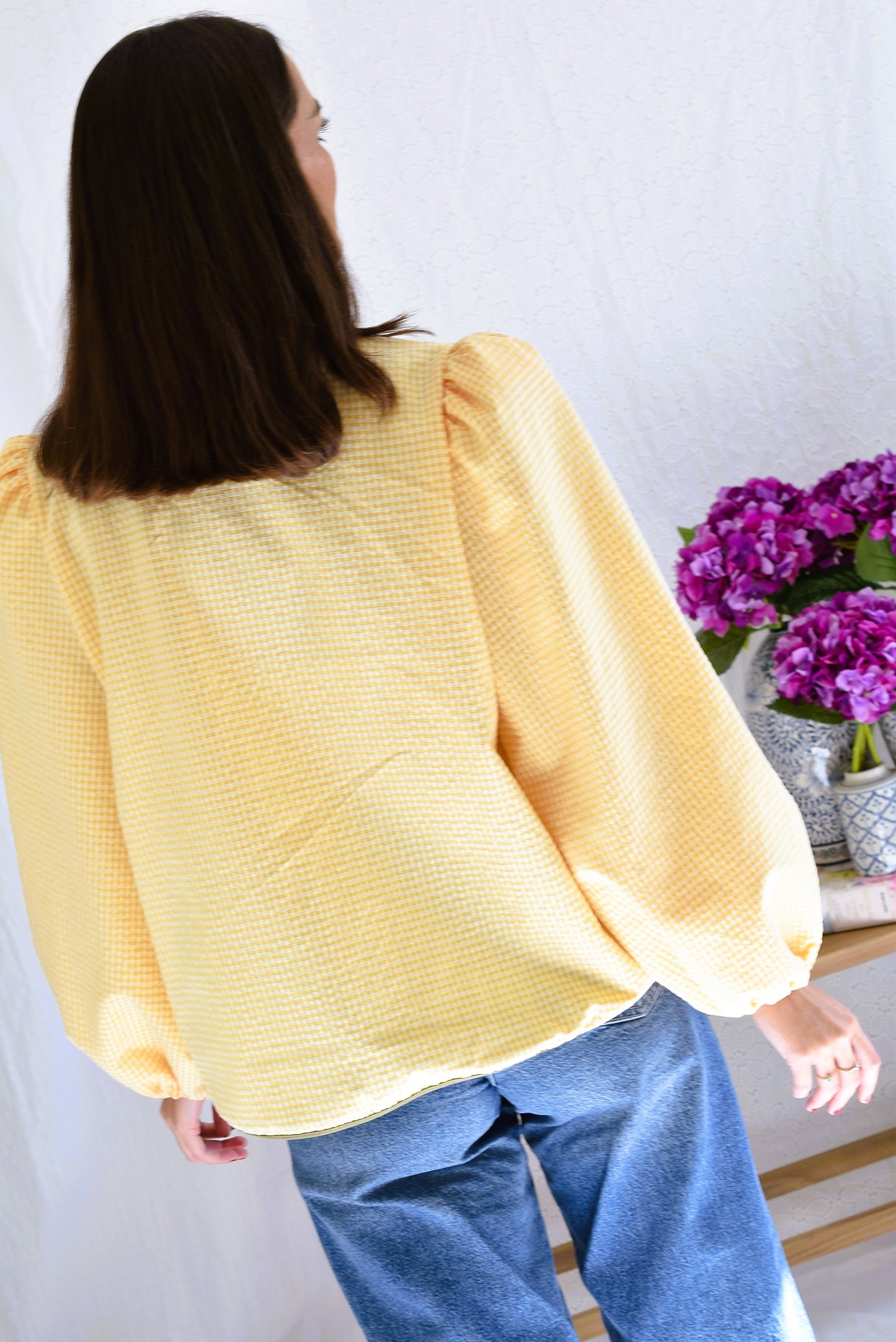 BLUSA FEDERICA - VICHY AMARILLO