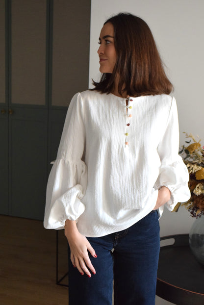 BLUSA GENOVEVA - BLANCA -