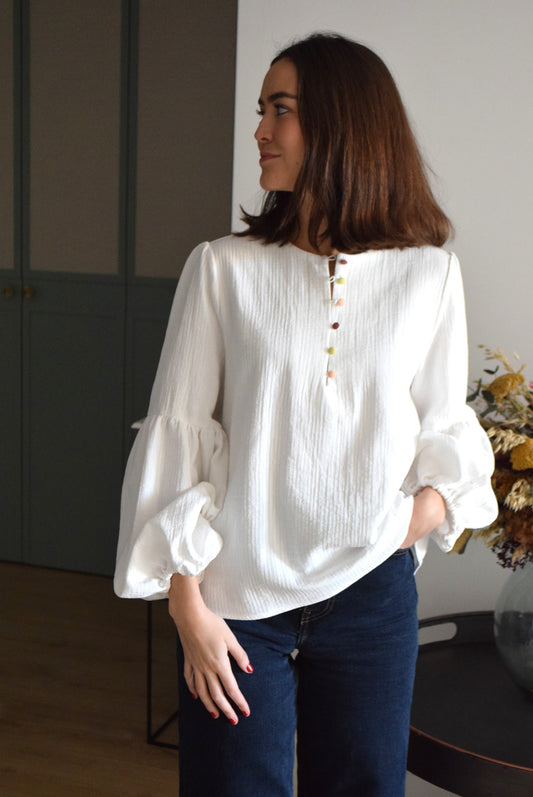 BLUSA GENOVEVA - BLANCA -