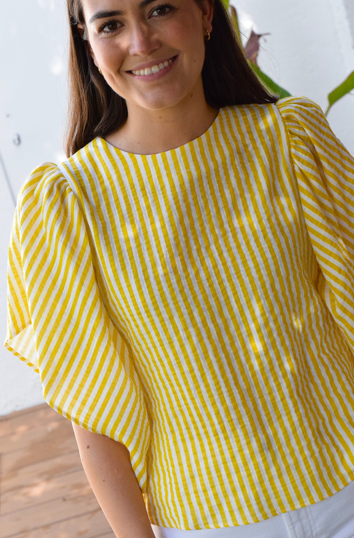 BLUSA FILIPA - BÁMBULA RAYAS AMARILLAS