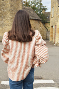 SUDADERA FEDERICA - RAYAS NARANJAS