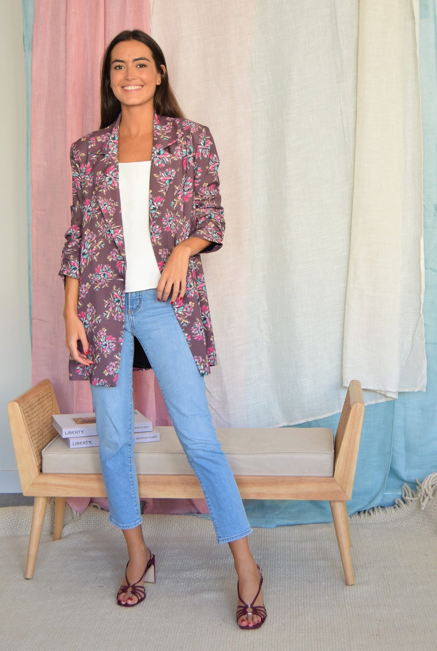 NONA JACKET - GARNET -