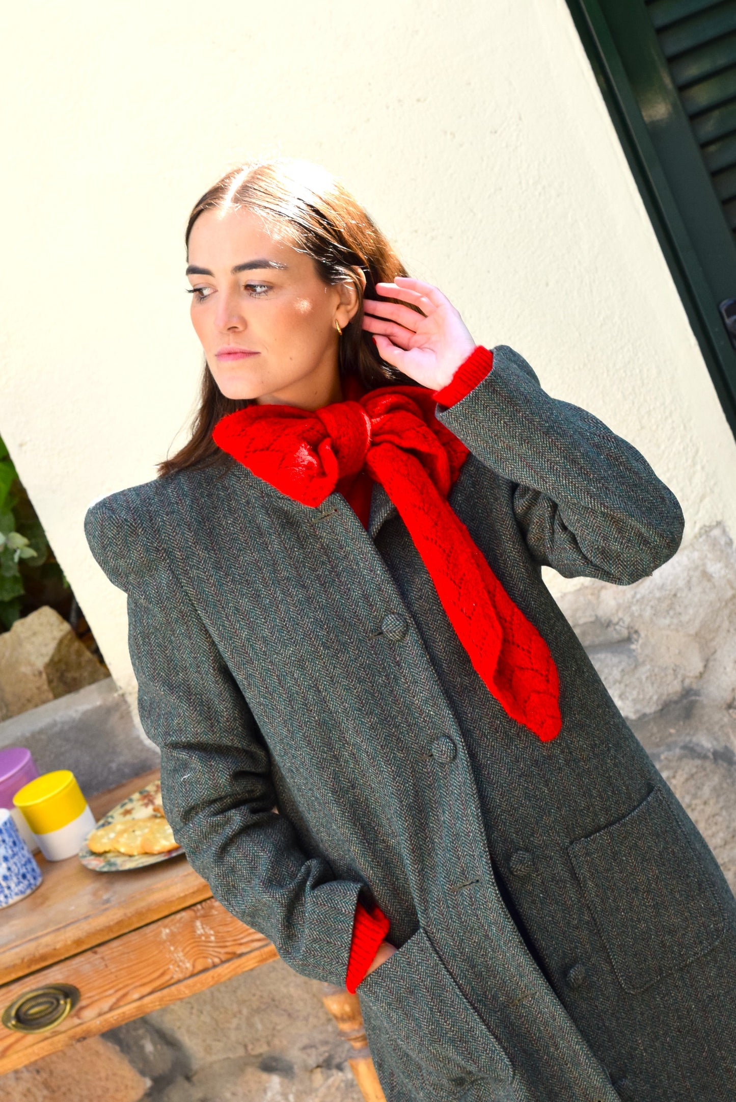 ABRIGO FILIPA - ESPIGA VERDE-