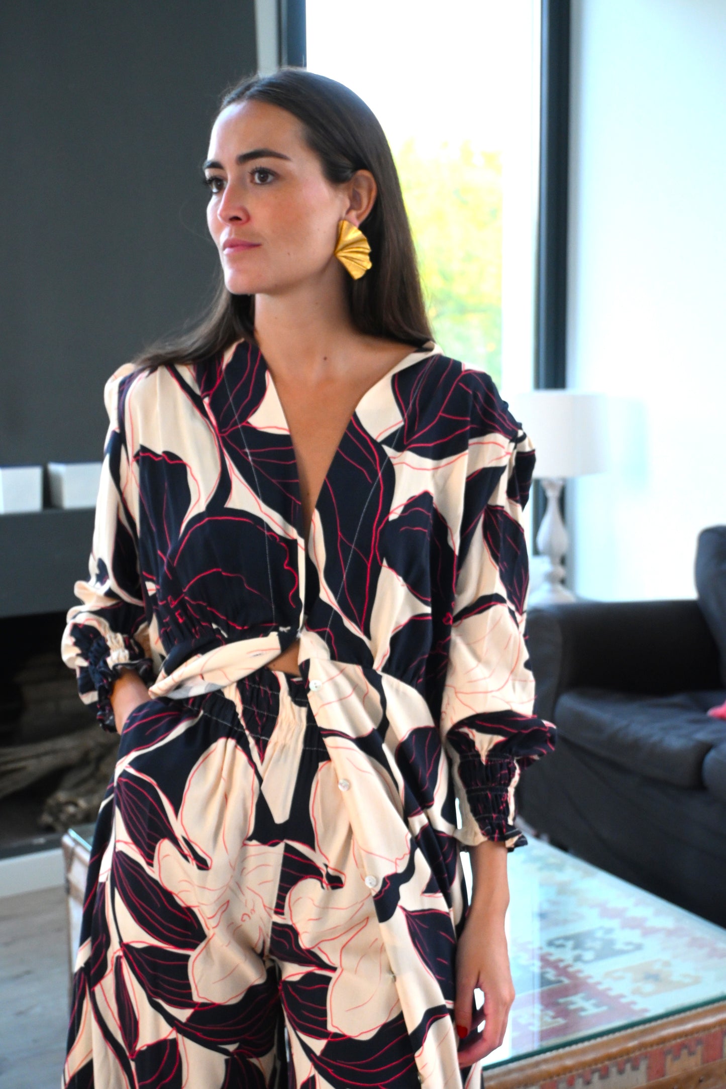 PANTALONES LUCÍA - FLOR MARINO