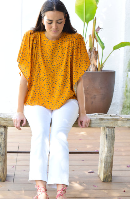 BLUSA FILIPA - ANIMAL PRINT -