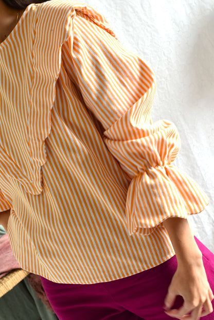 BLUSA LOLA - RAYAS SALMÓN