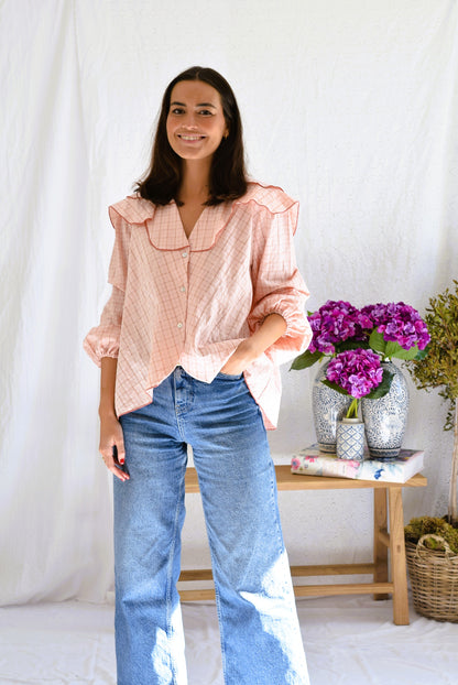 CAMISA MÁXIMA - CUADRO ROSA -