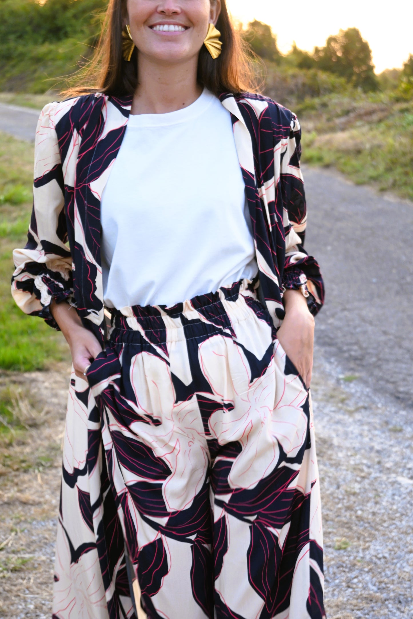 PANTALONES LUCÍA - FLOR MARINO