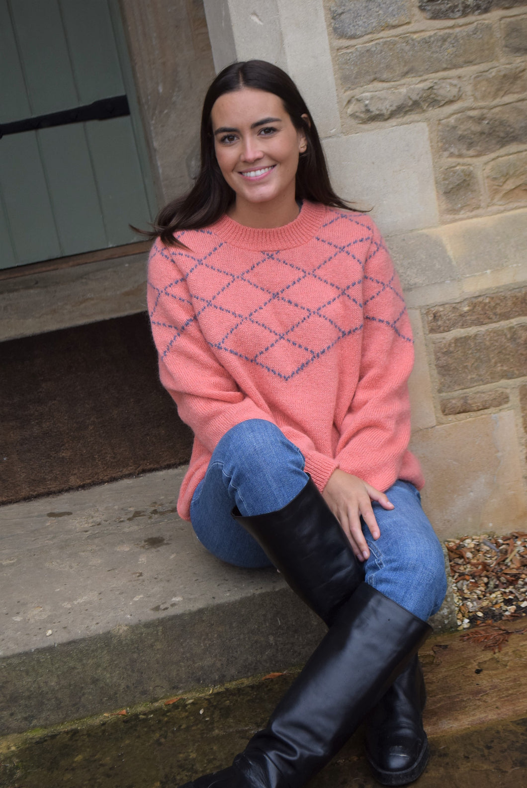 JERSEY VEGA - ROSA CON AZUL -