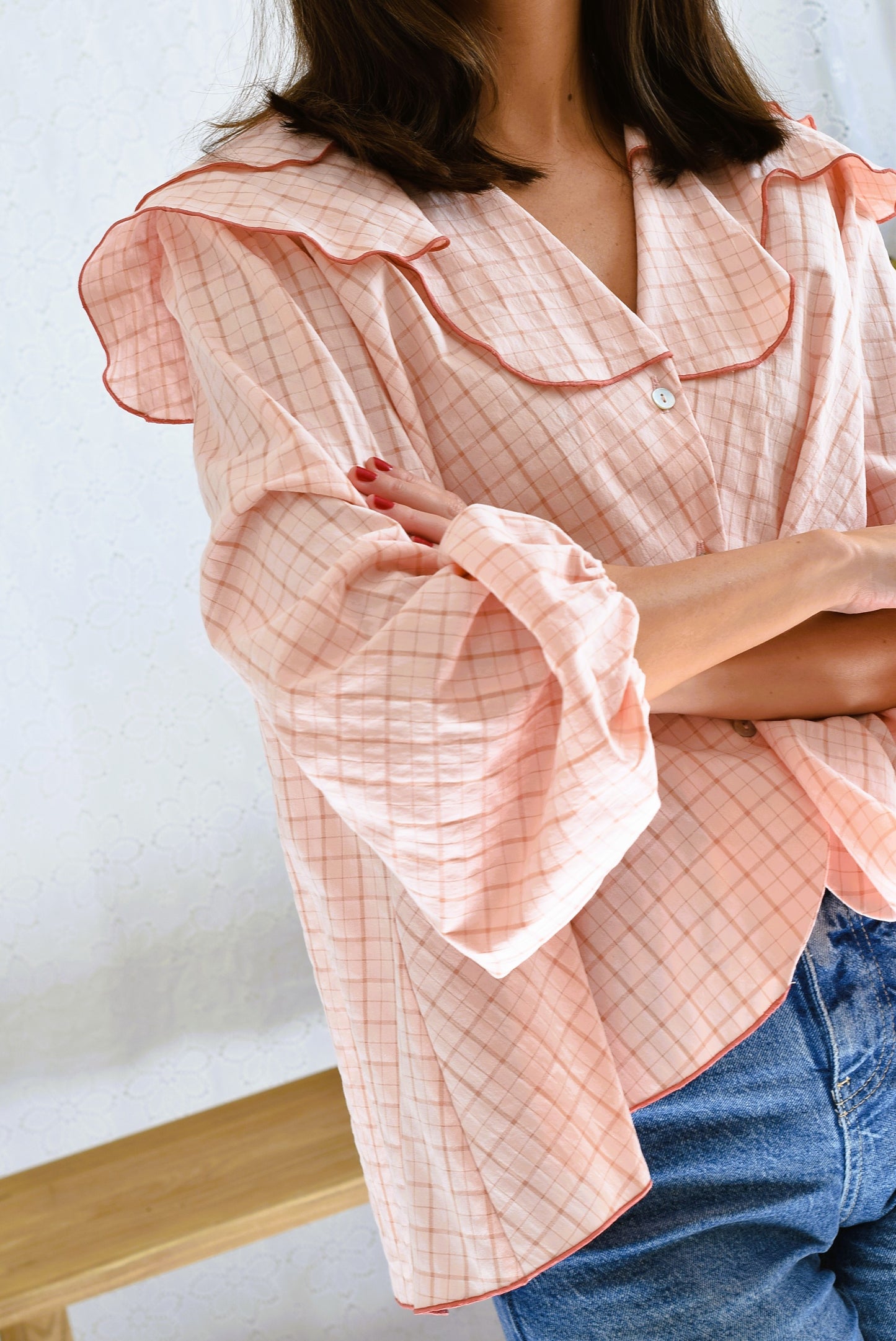 CAMISA MÁXIMA - CUADRO ROSA -