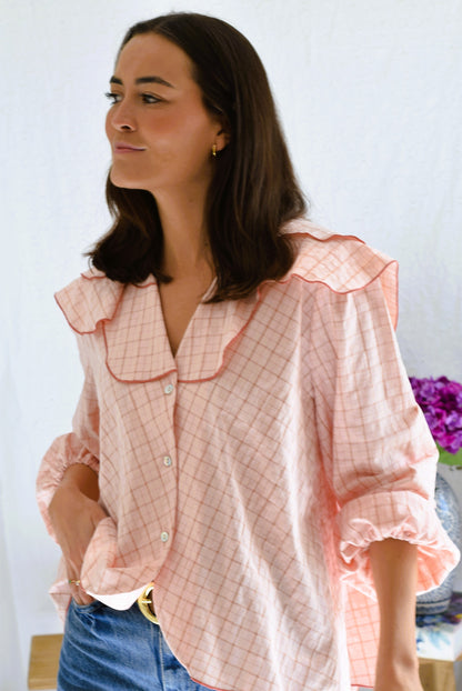 CAMISA MÁXIMA - CUADRO ROSA -