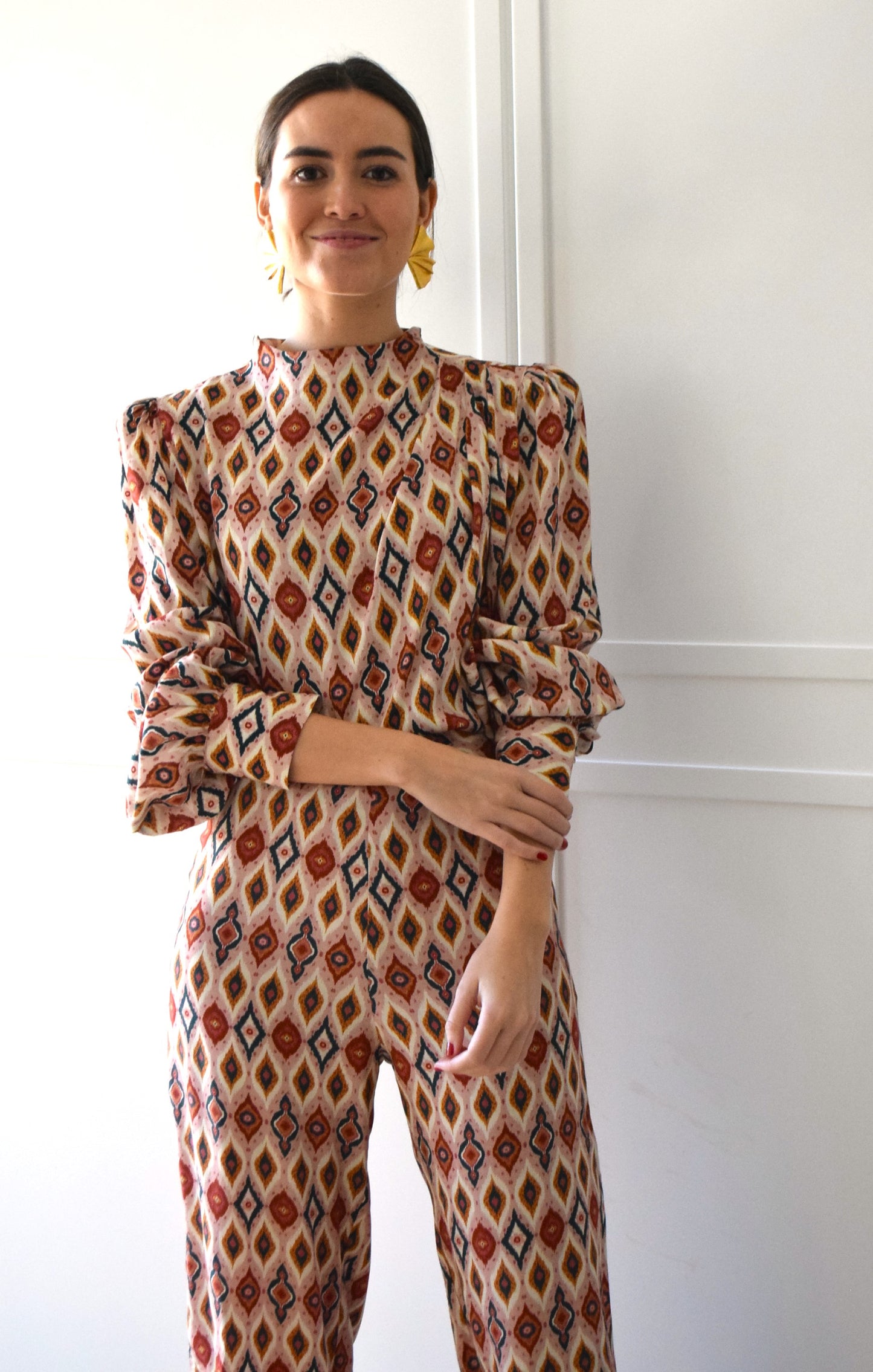 BLUSA MICAELA - IKAT ROSA  -