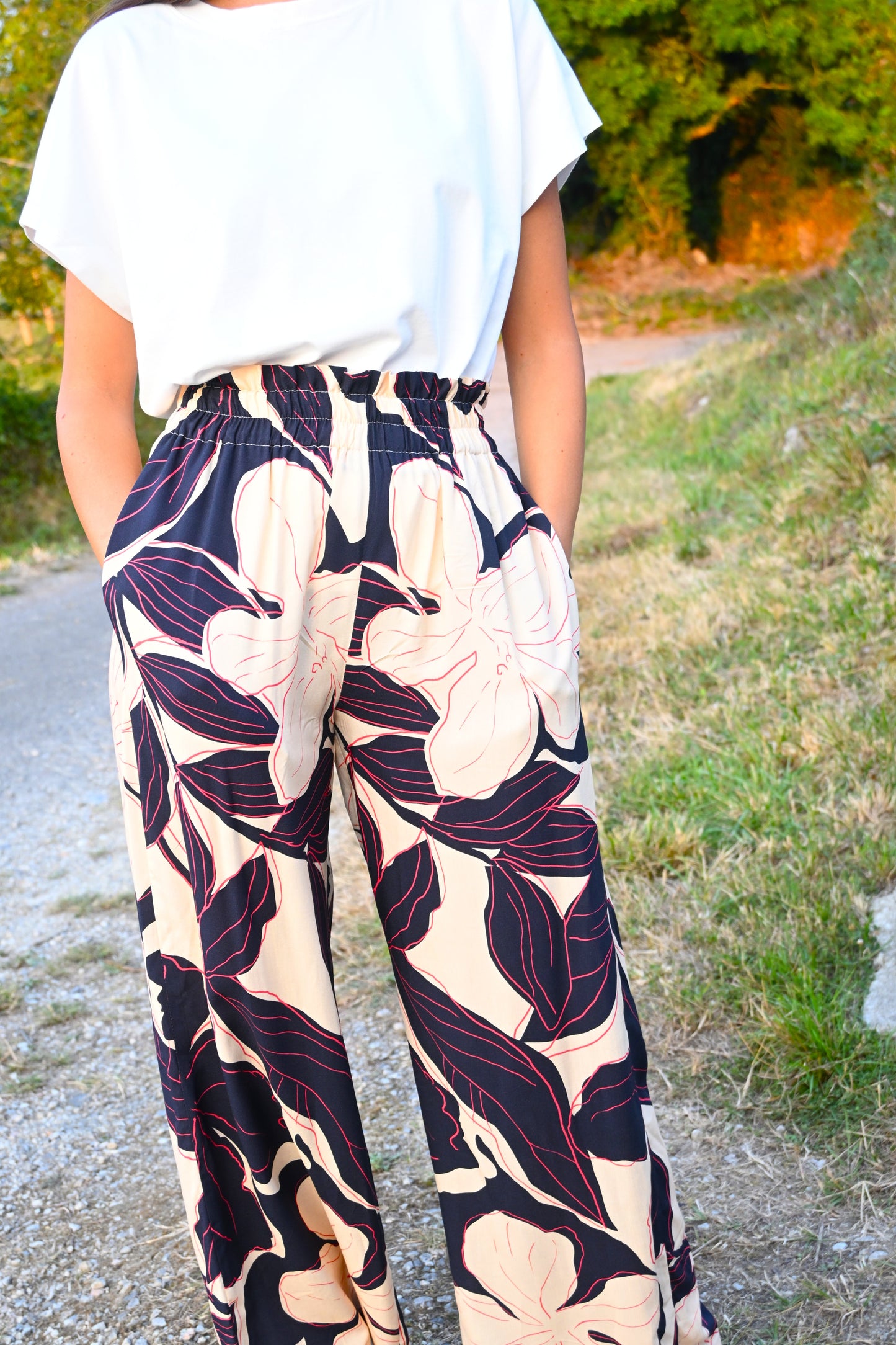PANTALONES LUCÍA - FLOR MARINO