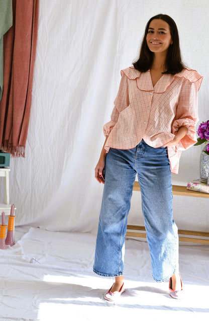 CAMISA MÁXIMA - CUADRO ROSA -
