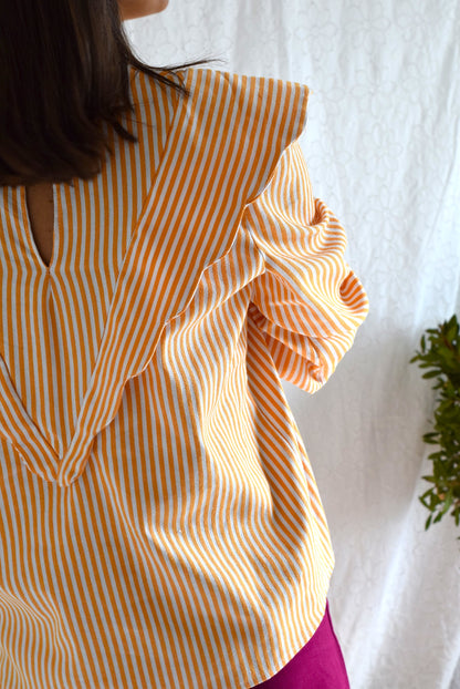 BLUSA LOLA - RAYAS SALMÓN