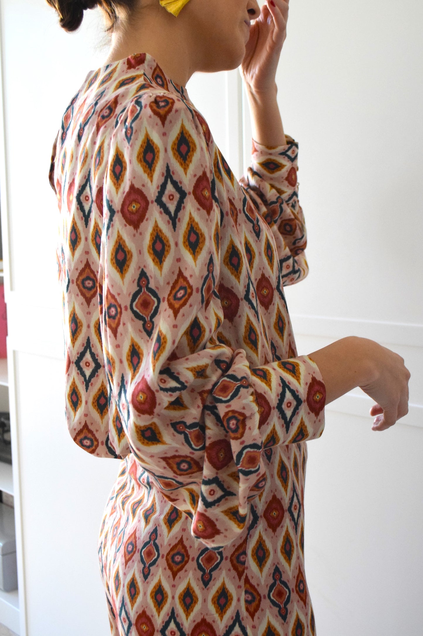 BLUSA MICAELA - IKAT ROSA  -