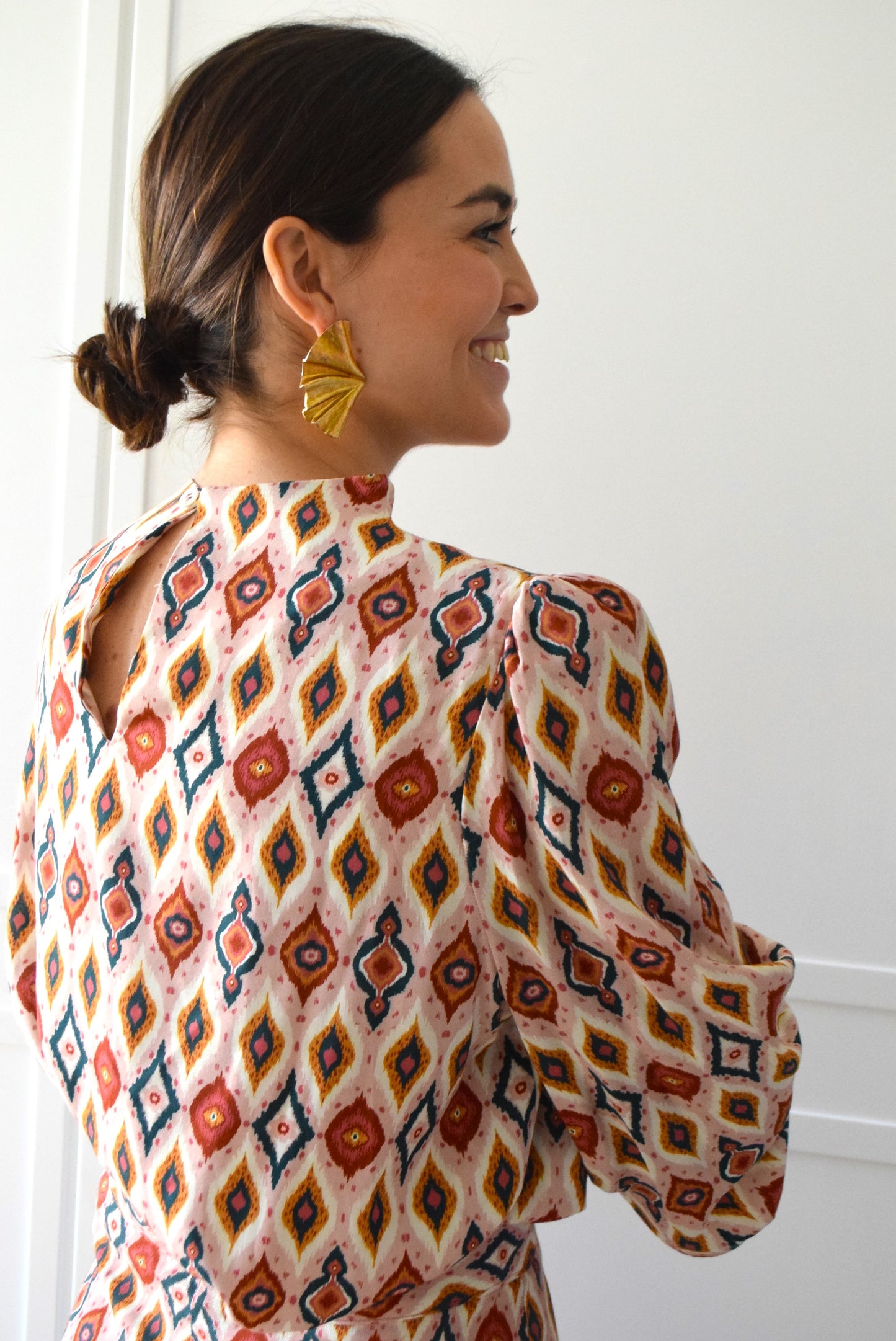 BLUSA MICAELA - IKAT ROSA  -