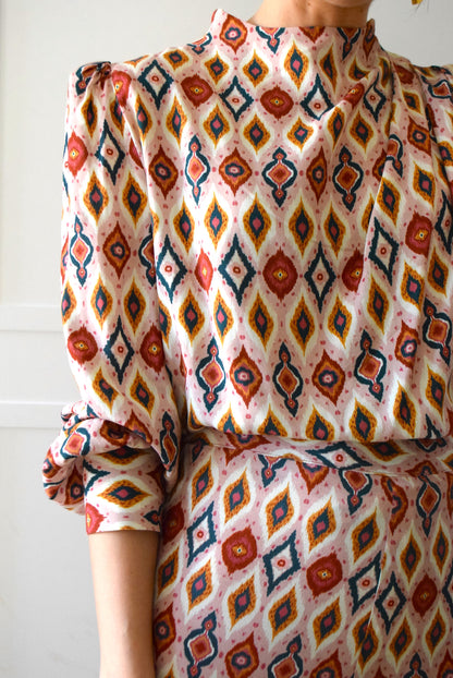 BLUSA MICAELA - IKAT ROSA  -