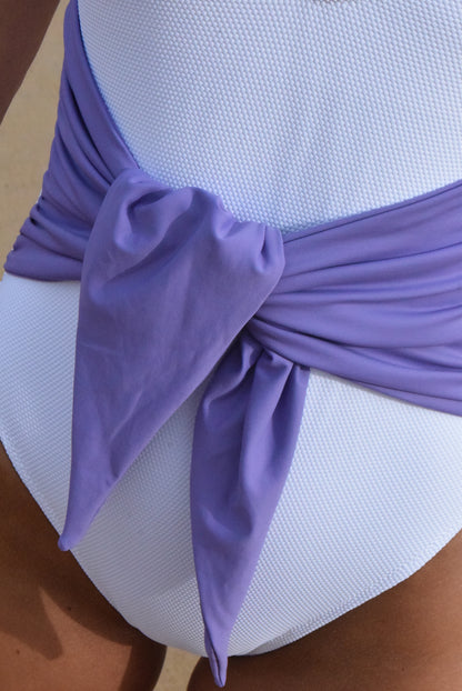 TRAJE DE BAÑO - HILDA - BLANCO CON MALVA