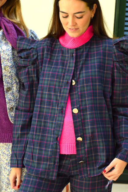 SOBRECAMISA BEGOÑA - TARTAN VERDE - PREORDER 10 NOVIEMBRE