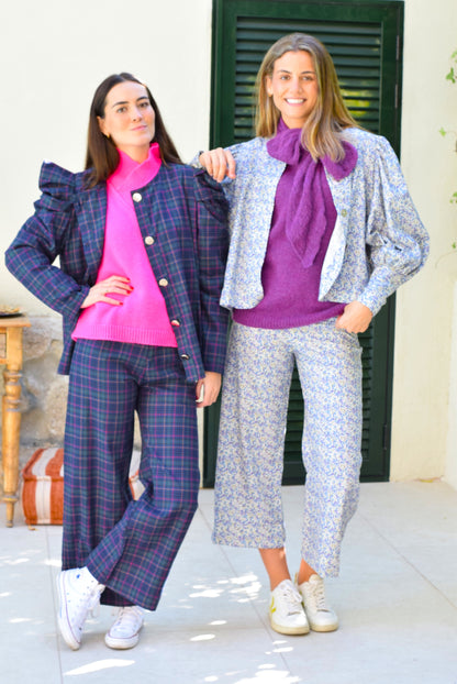 PANTALONES SOL - TARTAN VERDE - PREORDER 10 NOVIEMBRE