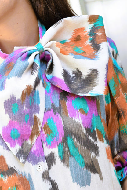 VESTIDO RAFAELA - IKAT FLORES -